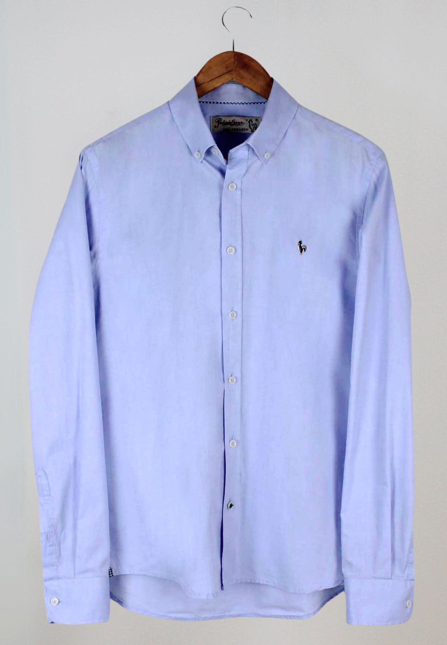 Camisa oxford lavado celeste
