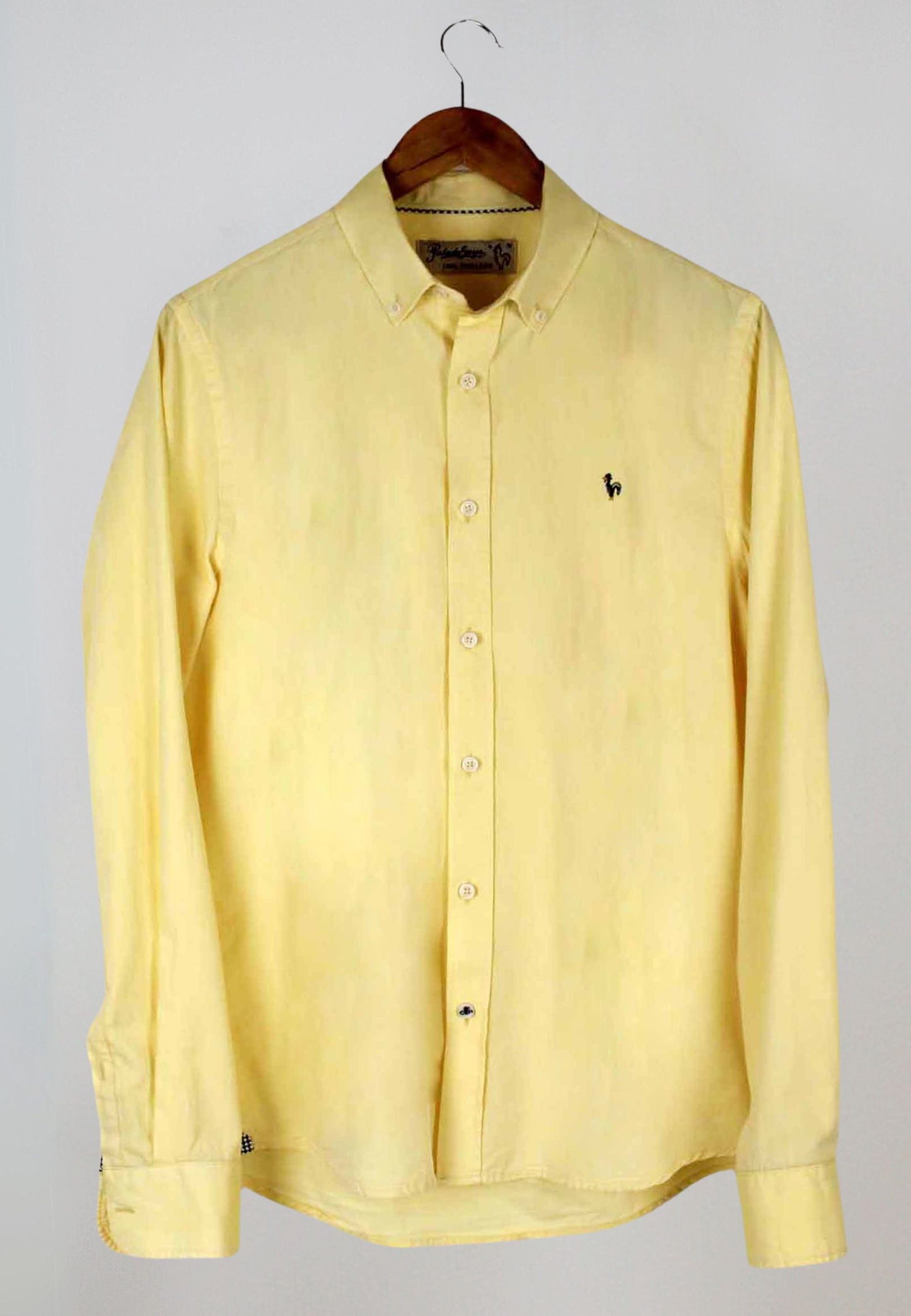 Camisa oxford lavado amarillo