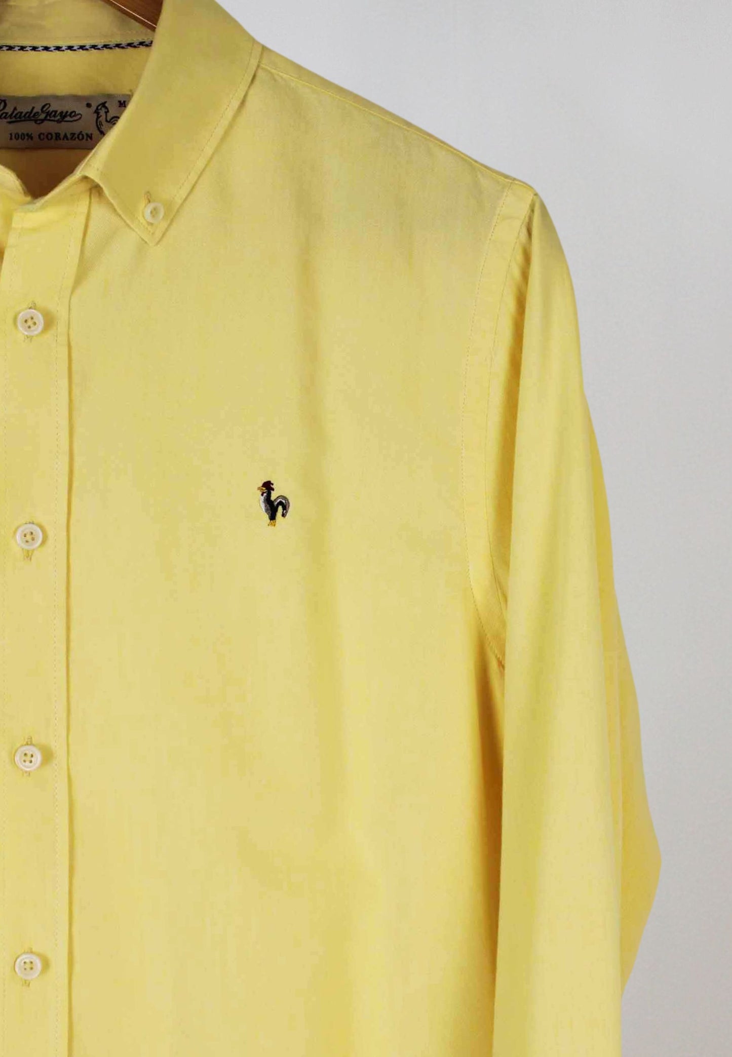 Camisa oxford lavado amarillo