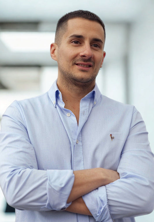 Light blue washed oxford shirt