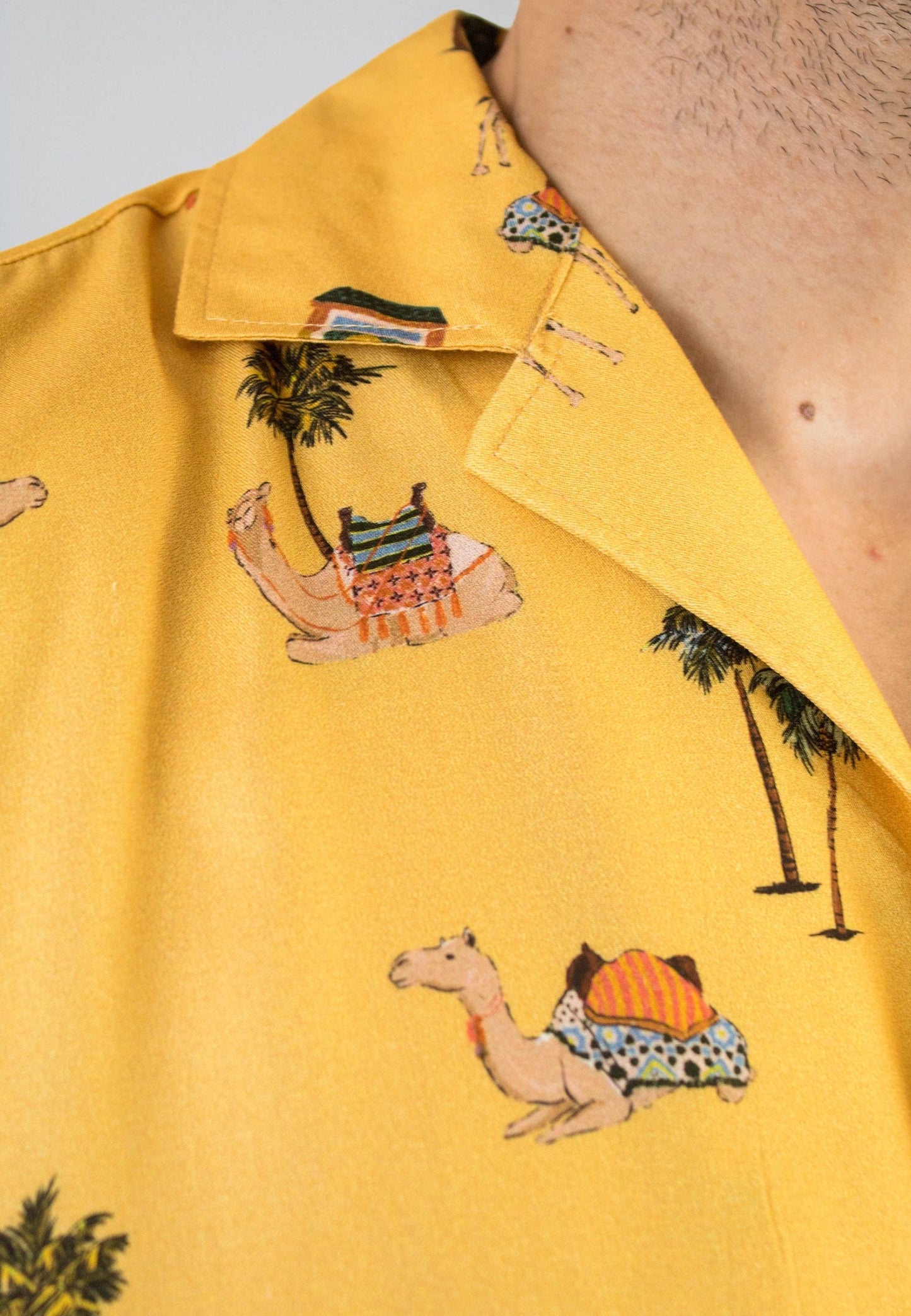 Camisa manga corta estampado camellos