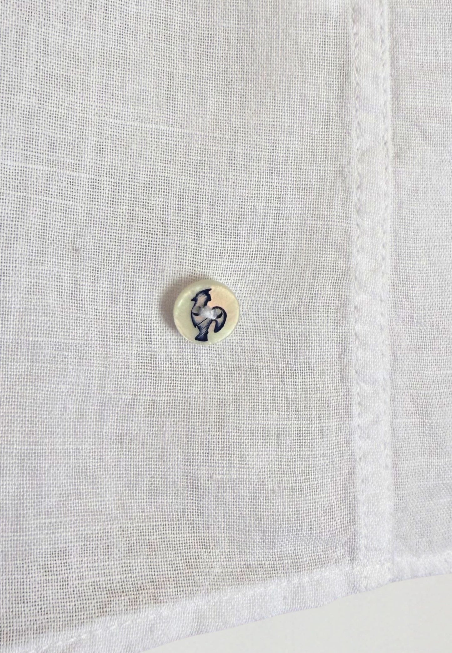 Camisa blanca de lino mujer