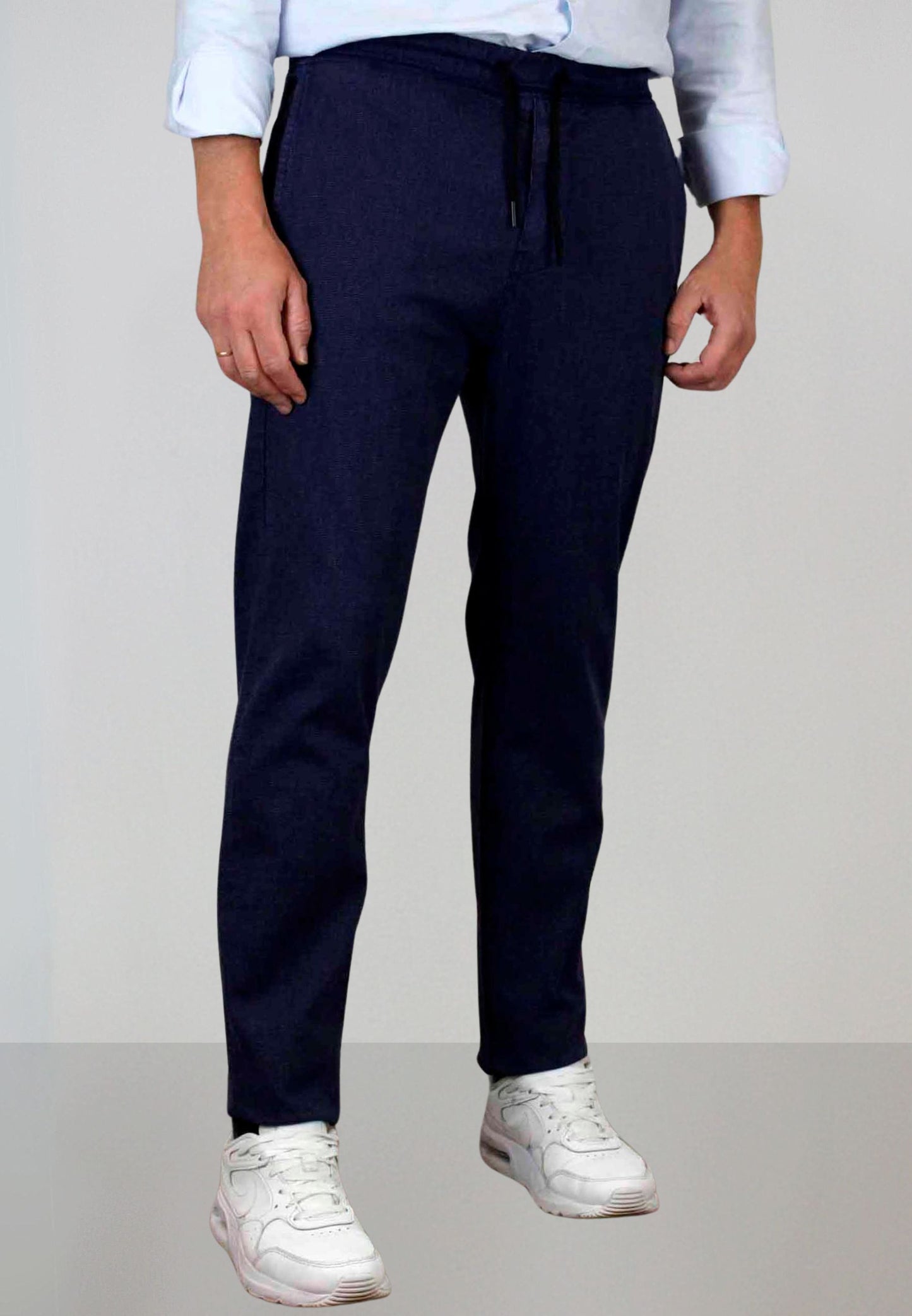Pantalón chino gomas estructura marino