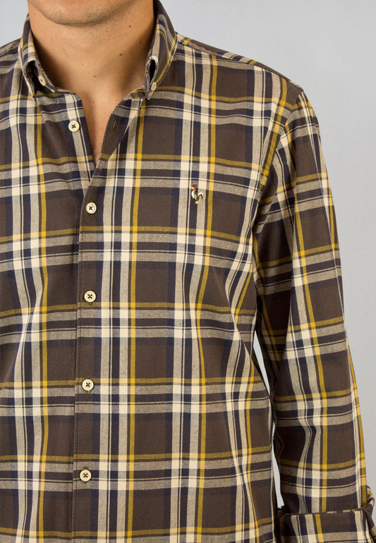 Chemise Oxford à rayures roses