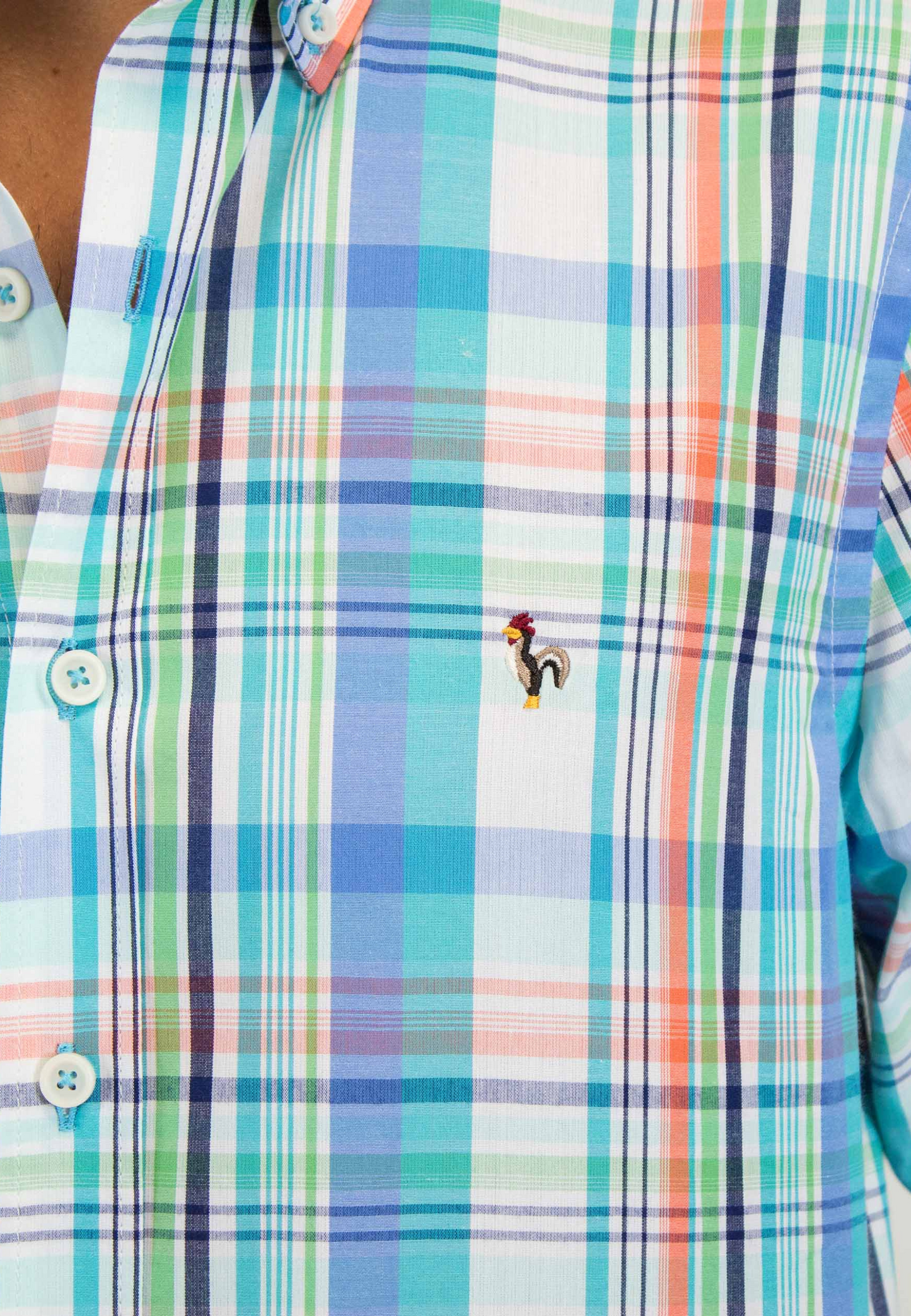 Green gingham shirt