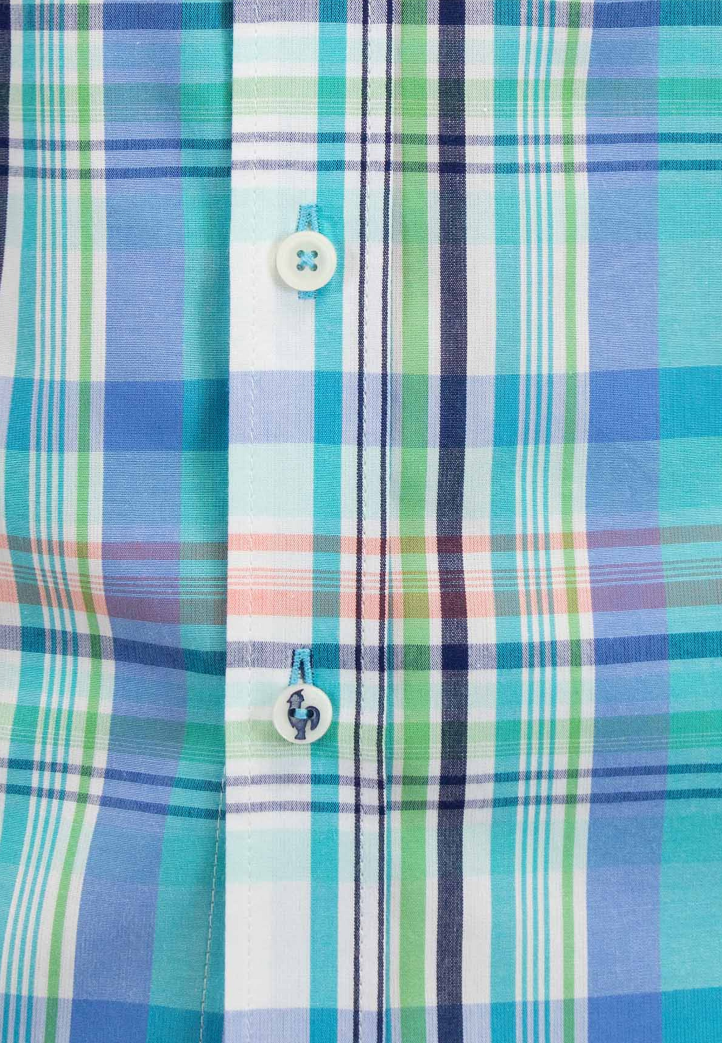 Green gingham shirt