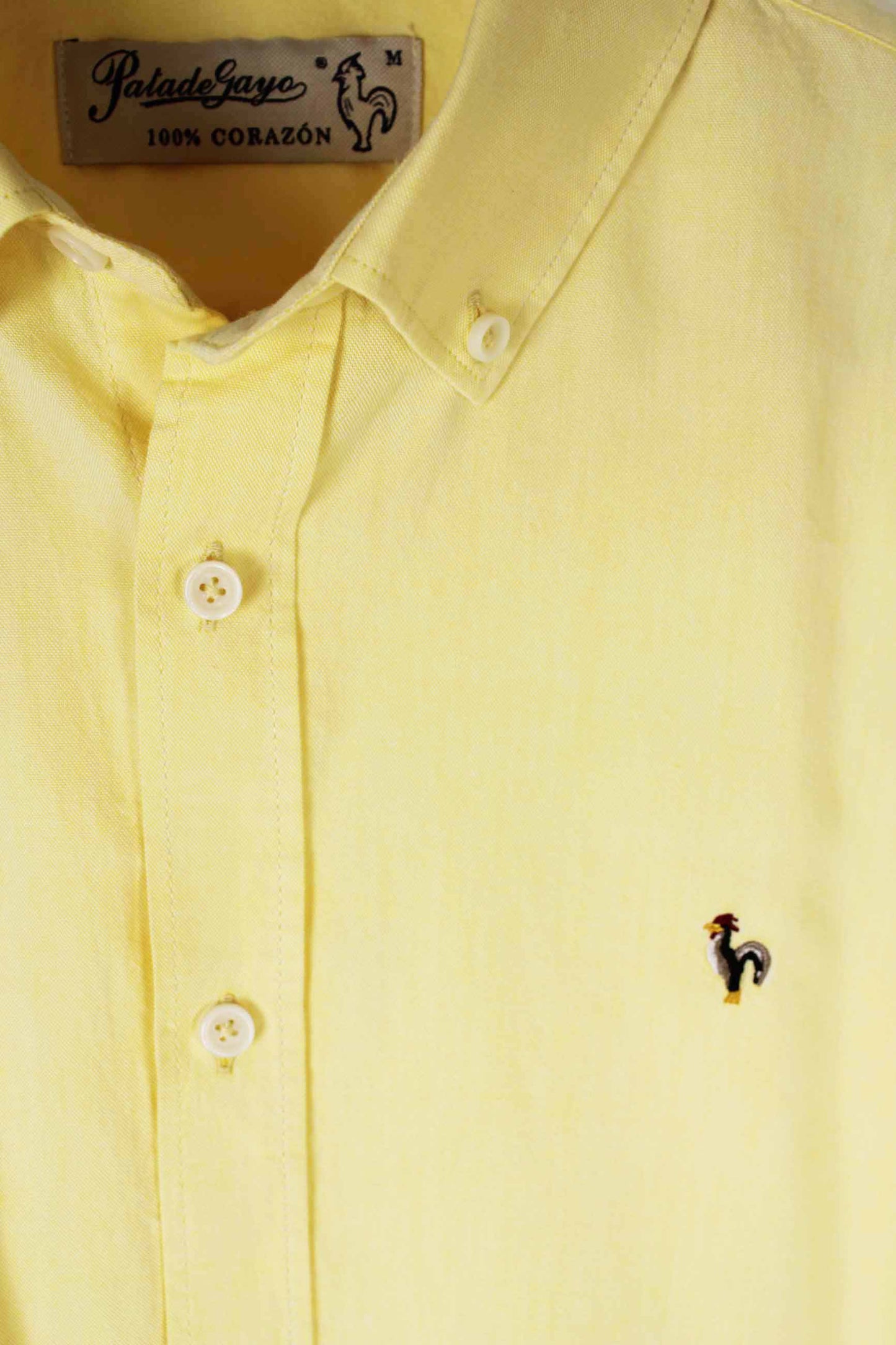 Camisa oxford lavado amarillo