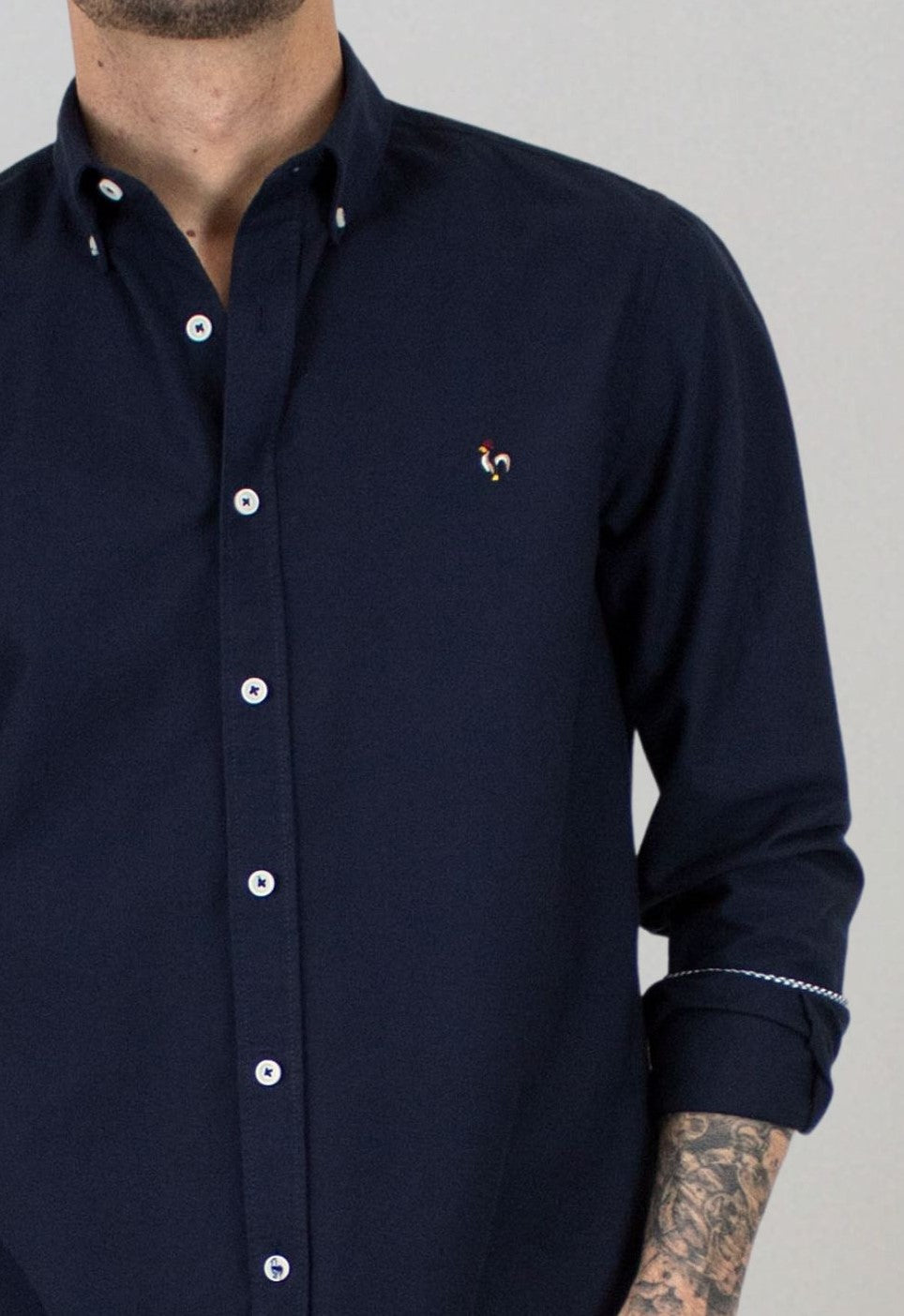 Camisa oxford lavado marino