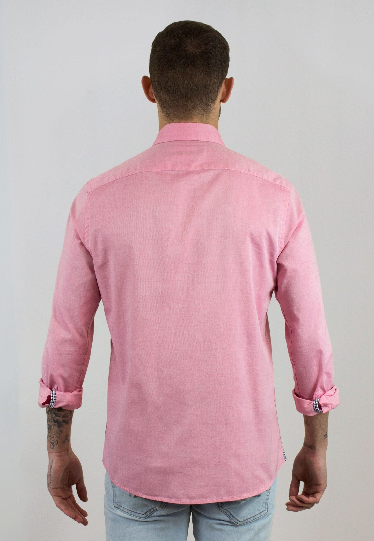 Camisa oxford lavado coral