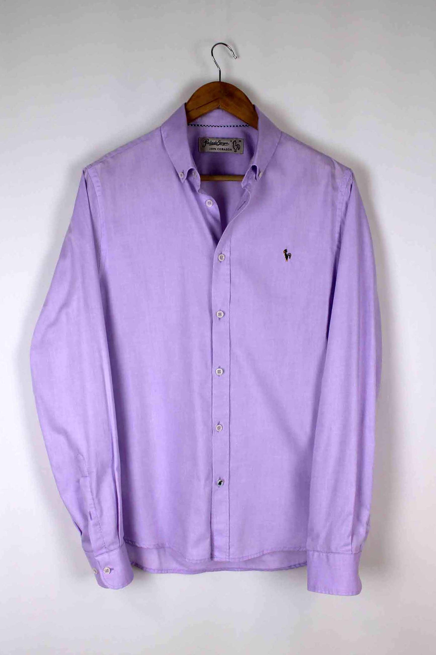 Camisa oxford lavado lila
