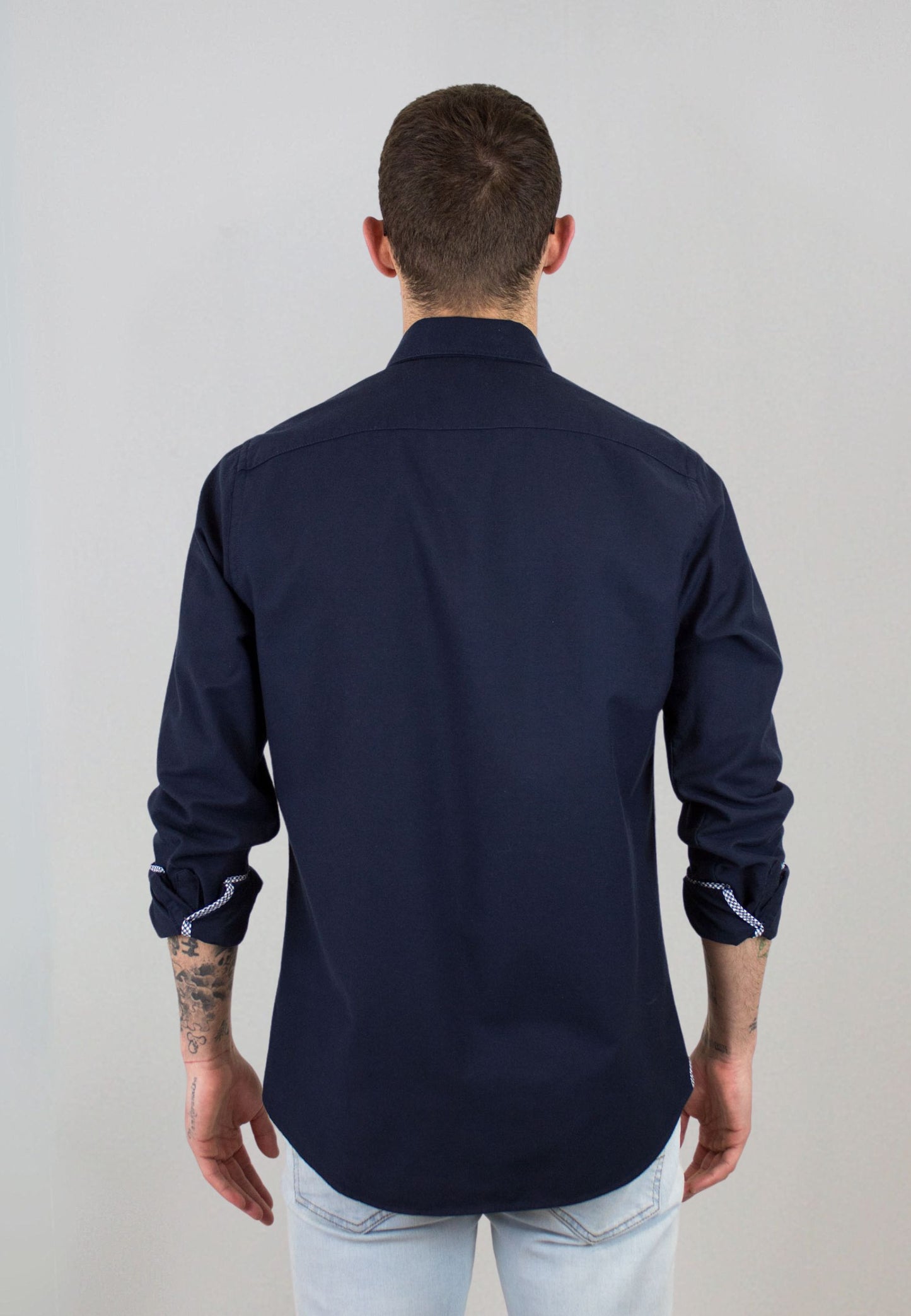 Camisa oxford lavado marino
