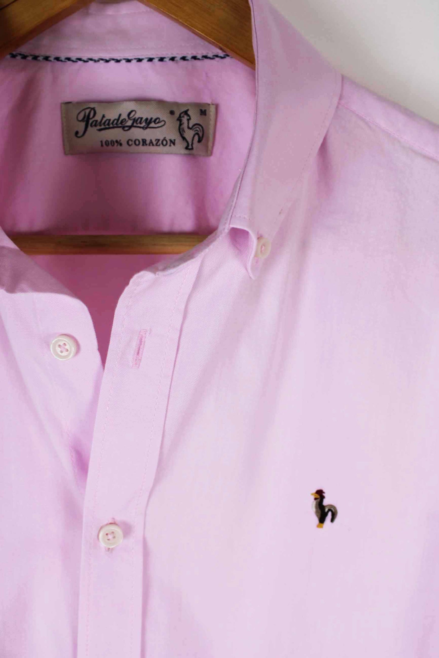 Camisa oxford lavado rosa