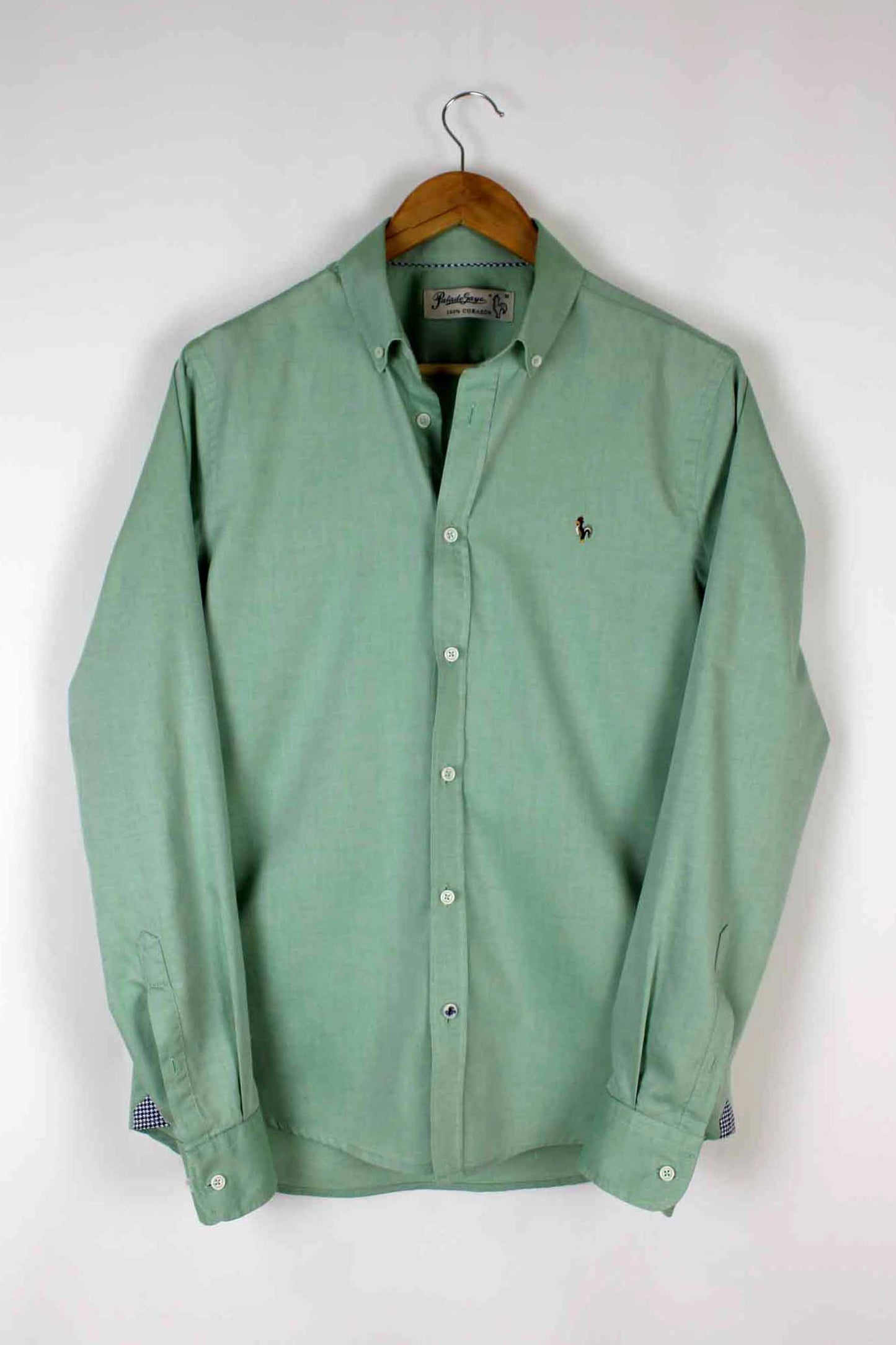Camisa oxford lavado verde