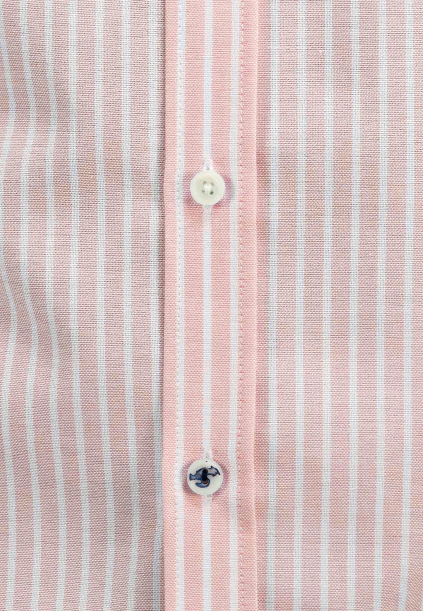 Camisa oxford de rayas anchas naranja