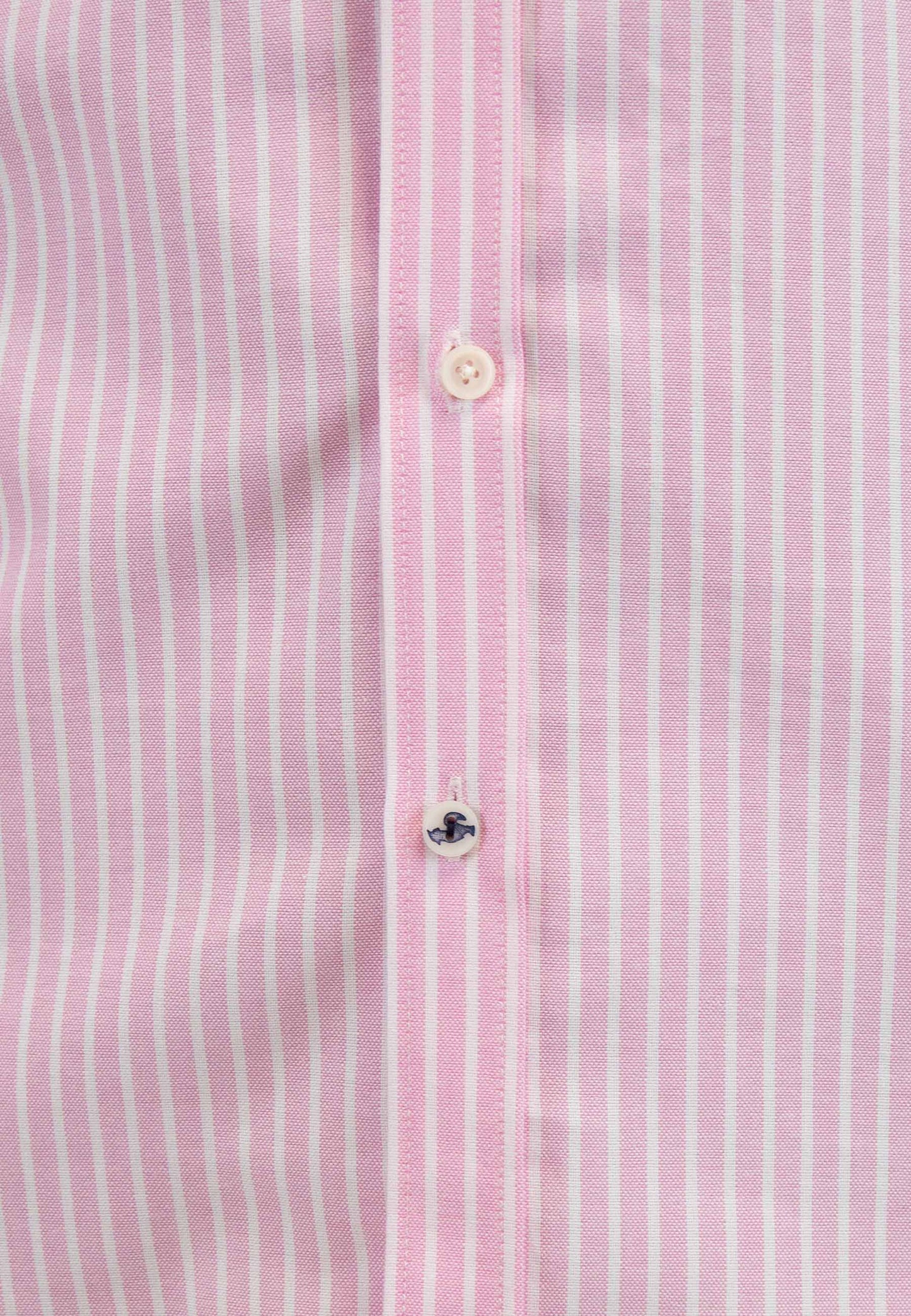 Camisa oxford de rayas anchas rosa