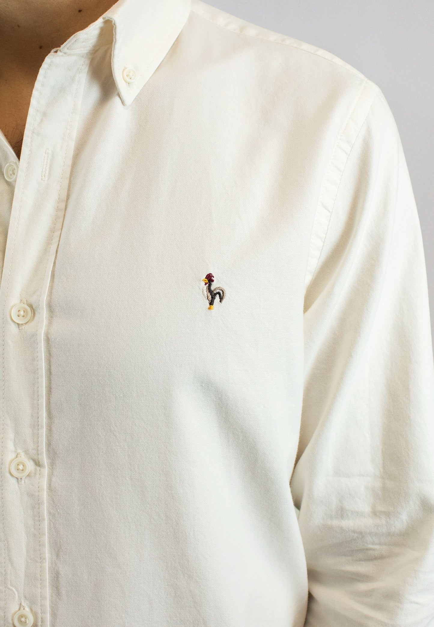 Camisa de algodón reciclado beige
