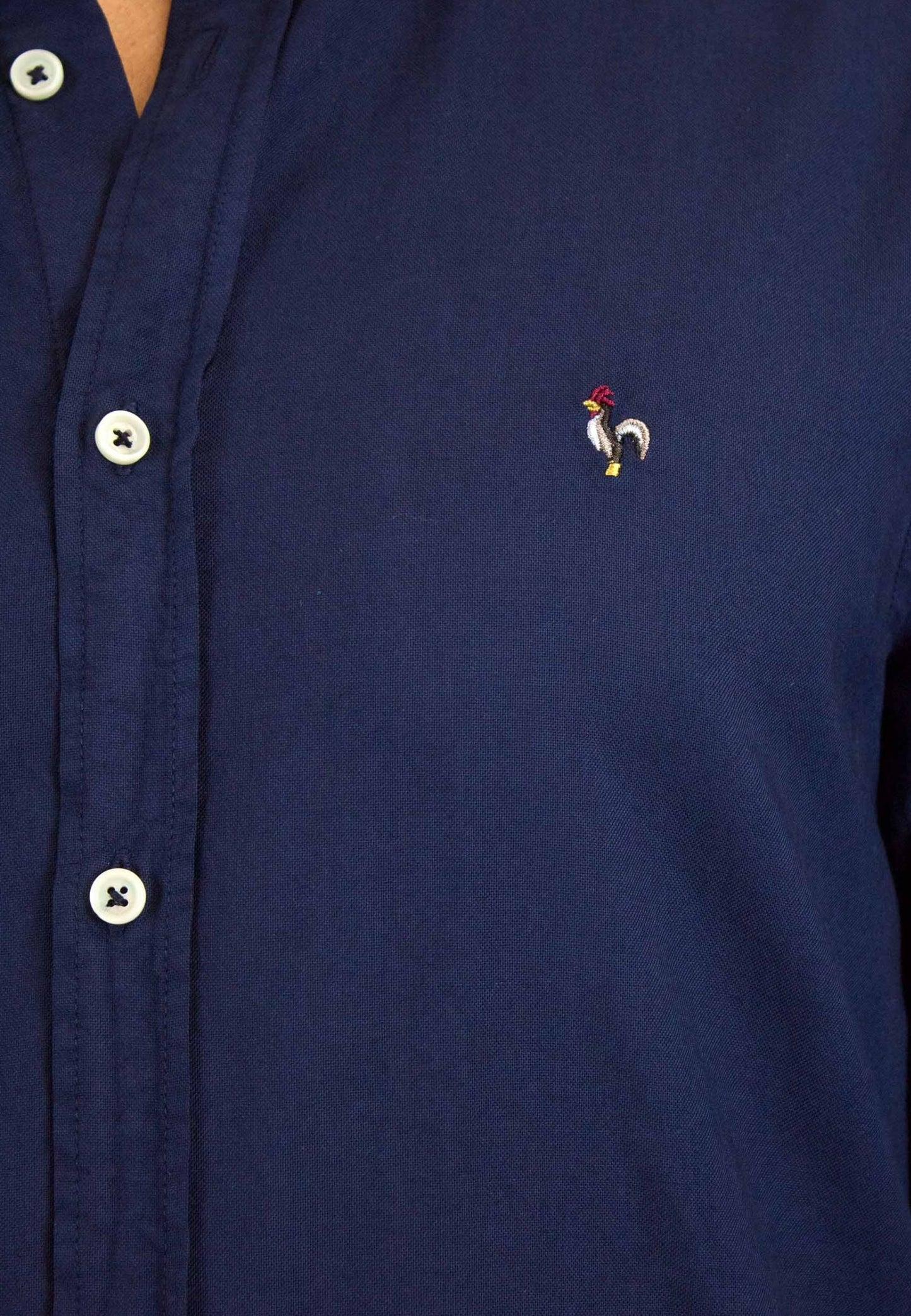 Camisa de algodón reciclado marino