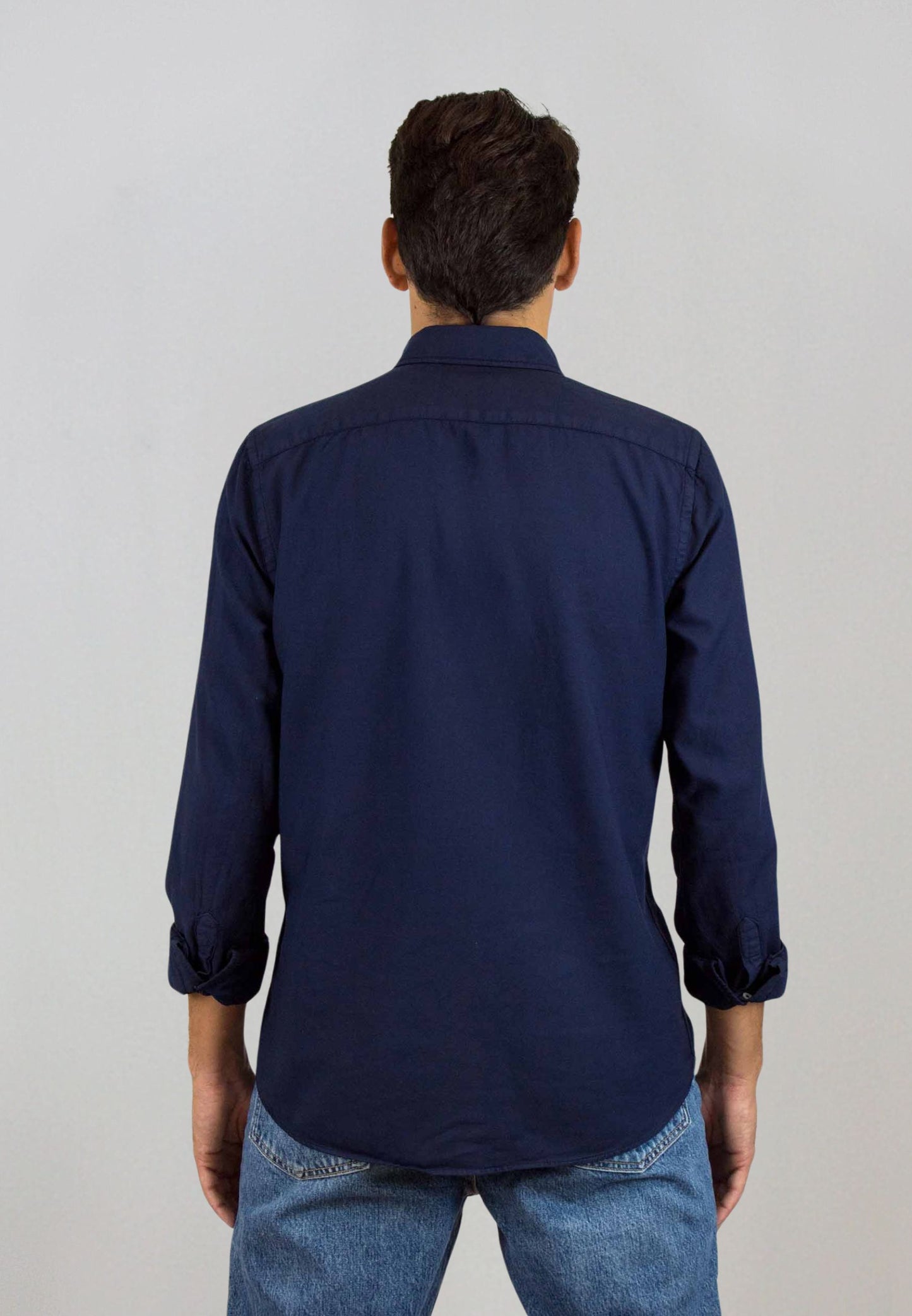 Camisa de algodón reciclado marino