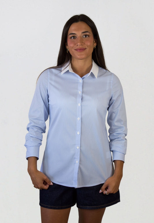 Light blue gingham shirt