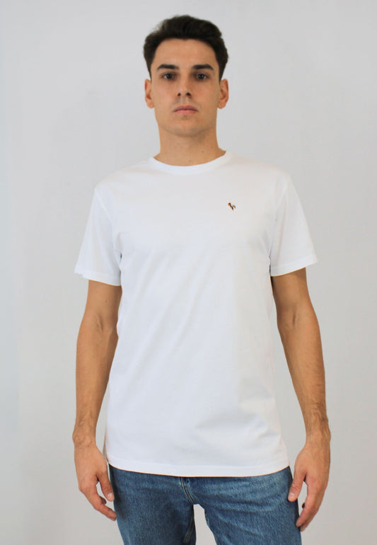 Yellow short-sleeved T-shirt