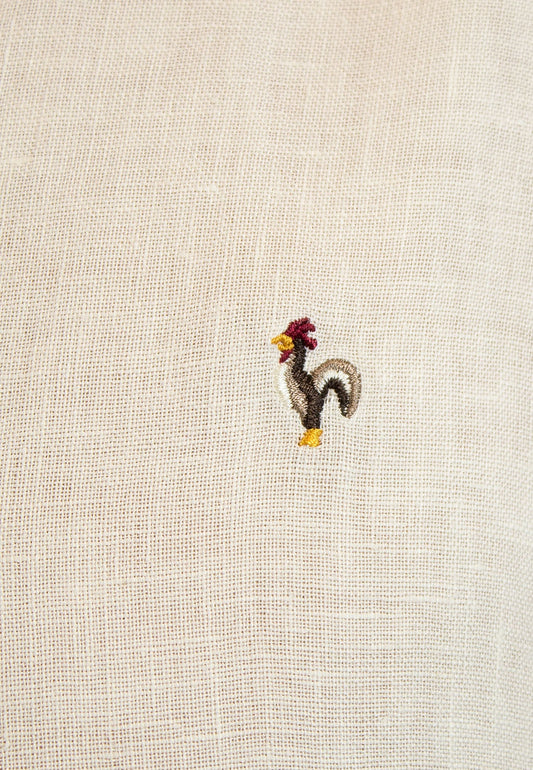 Camisa de lino en crudo