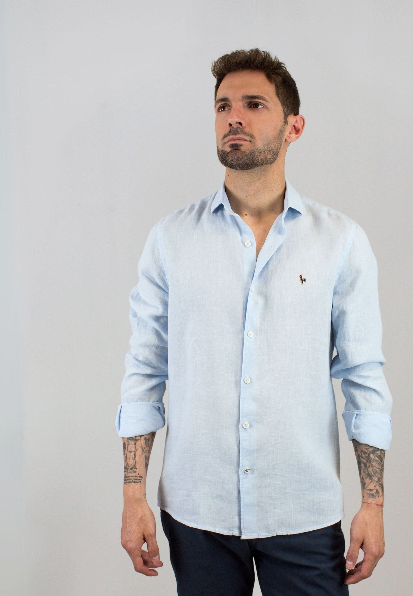 Pink gingham shirt