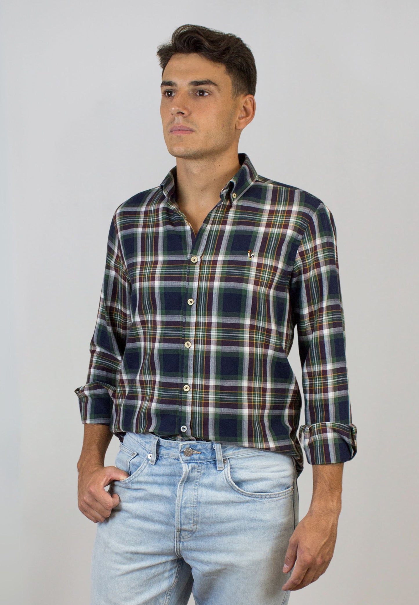 Pink striped oxford shirt
