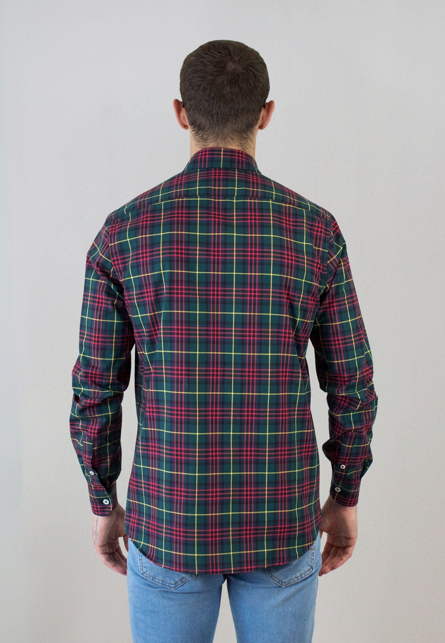 Camisa de cuadros popelín