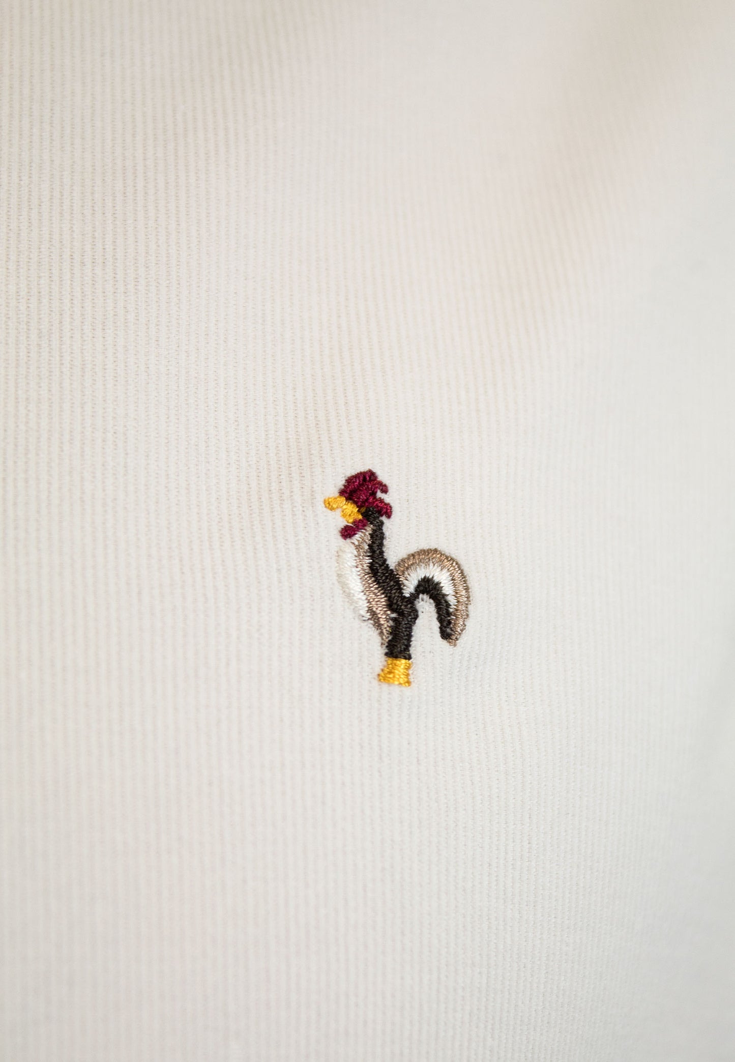 Camisa de micro pana crudo