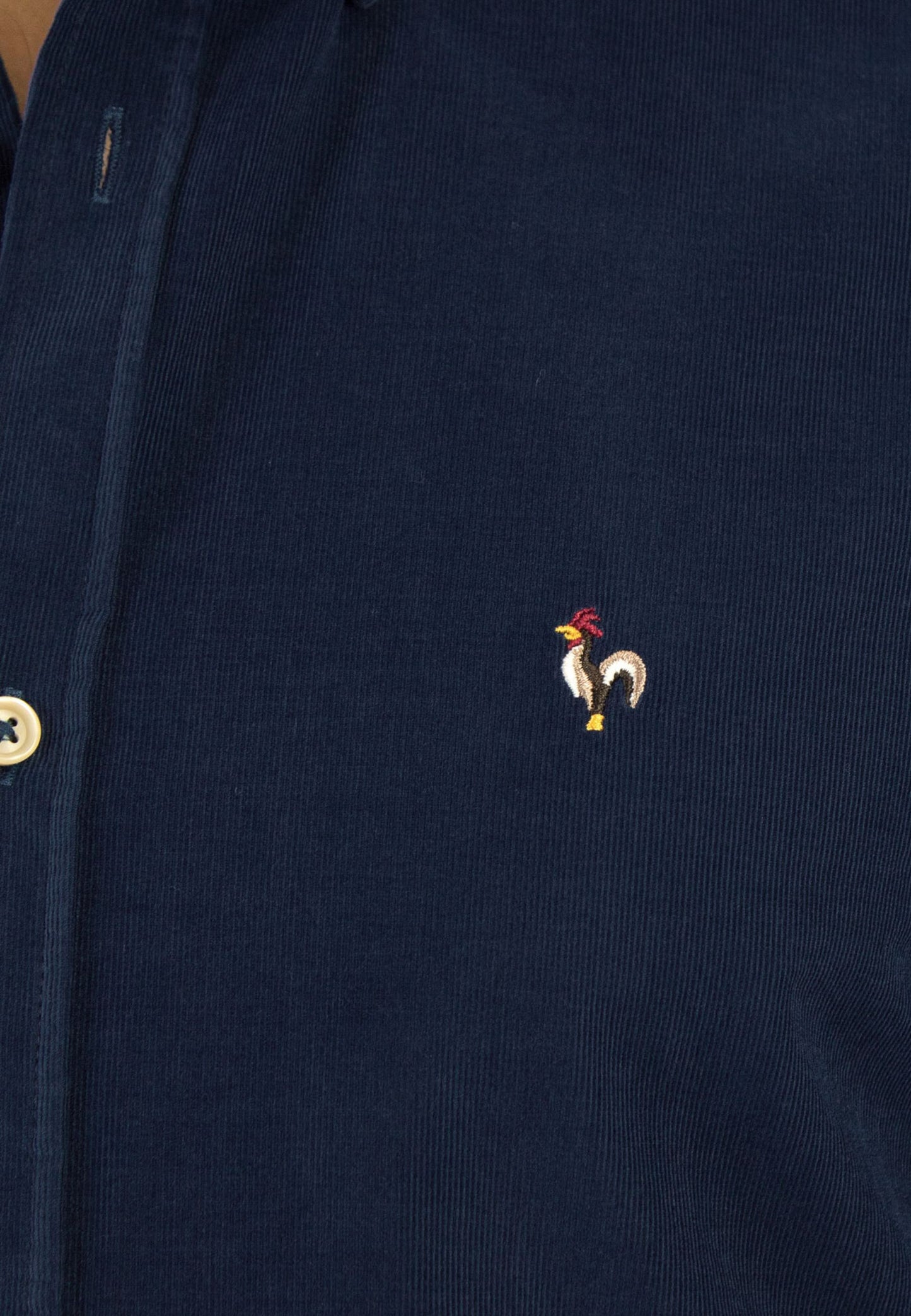 Camisa de micro pana marino