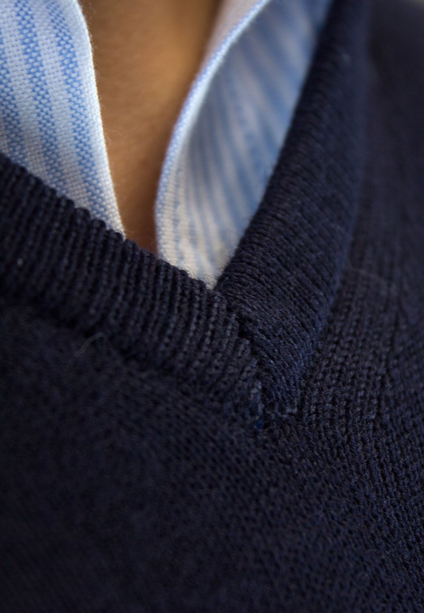 Jersey de pico marino con lana