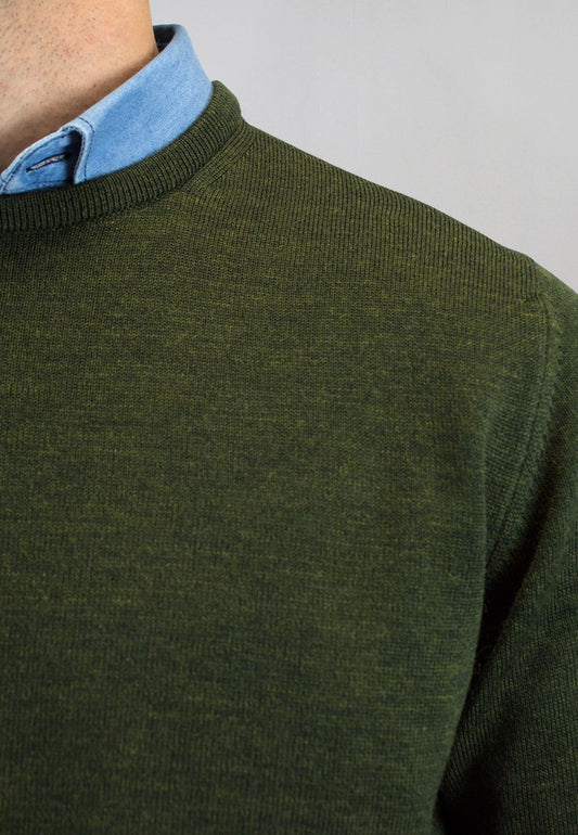 Jersey verde con lana
