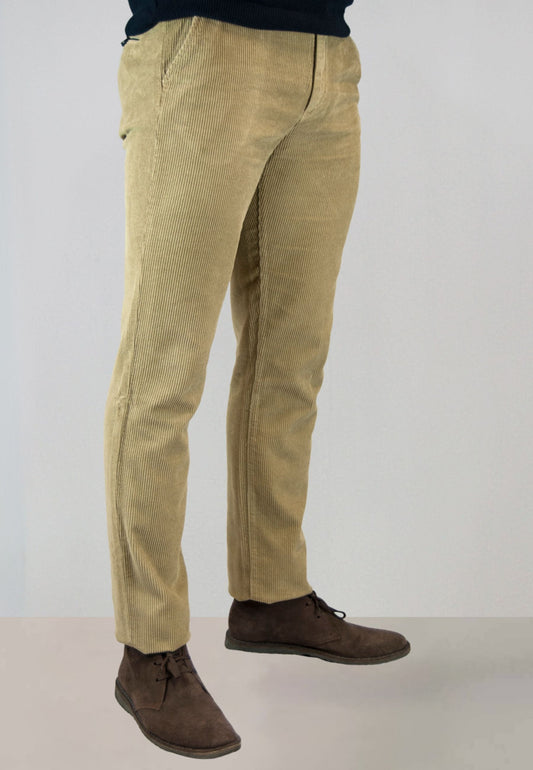 Men's black elasticated chino pants