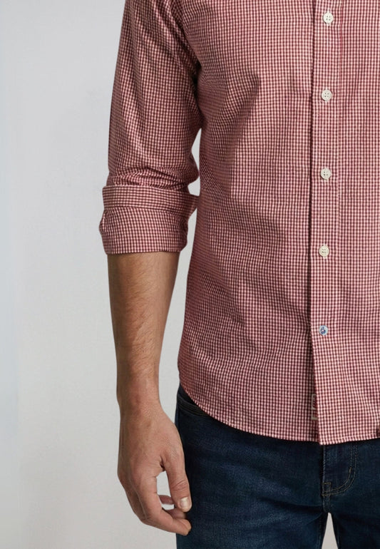 Camisa mini vichy roja