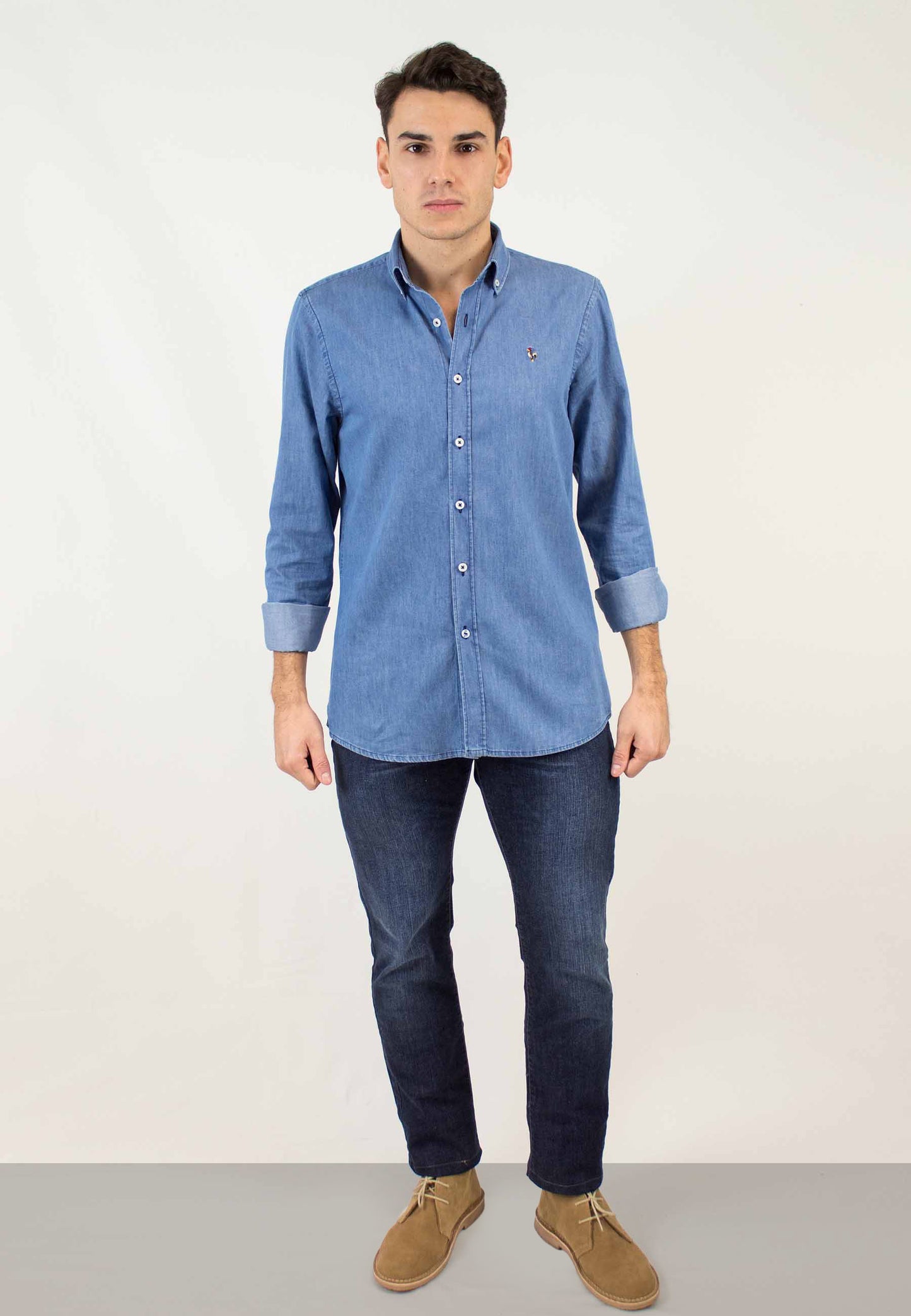 Camisa denim bleached
