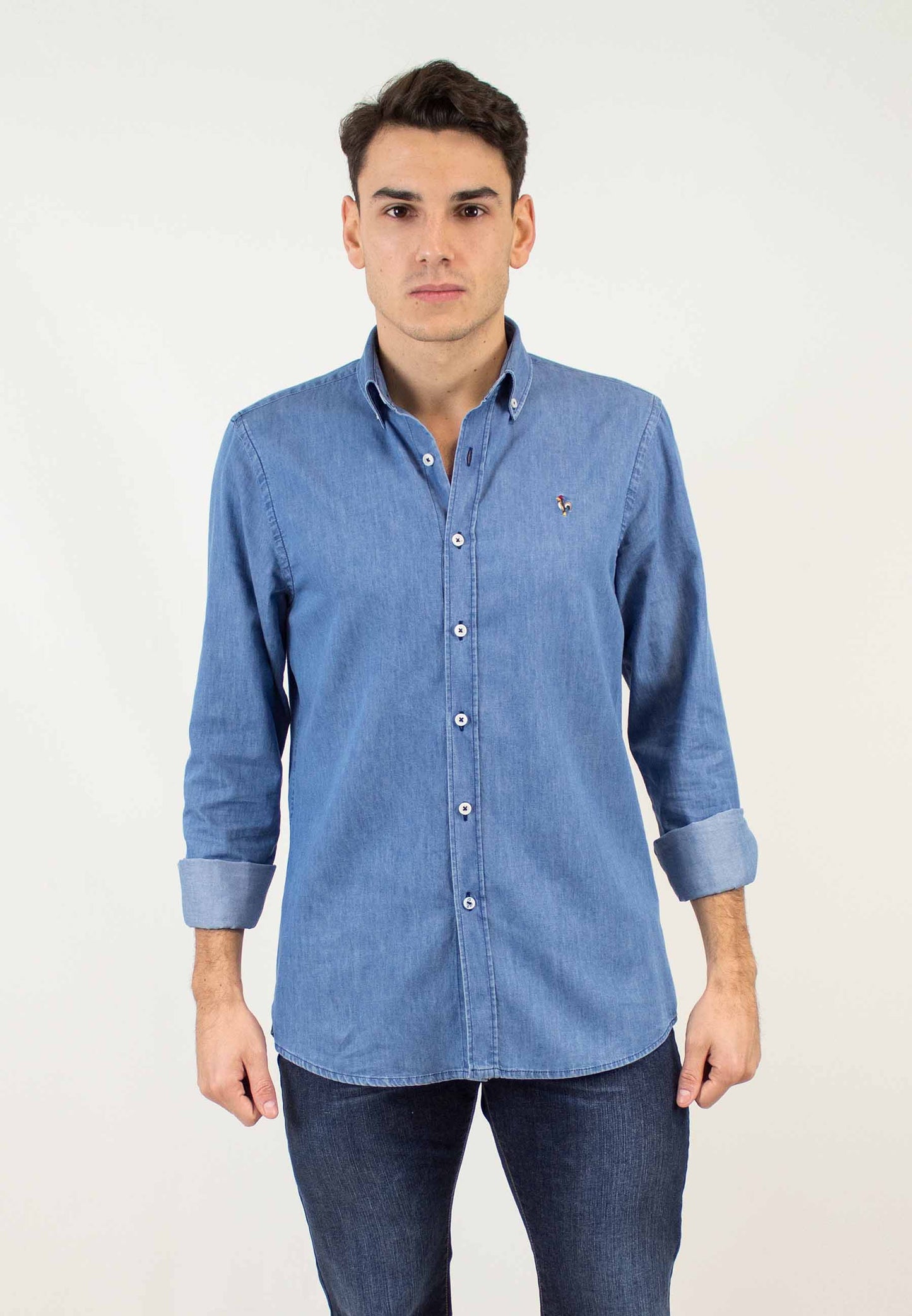 Camisa denim bleached