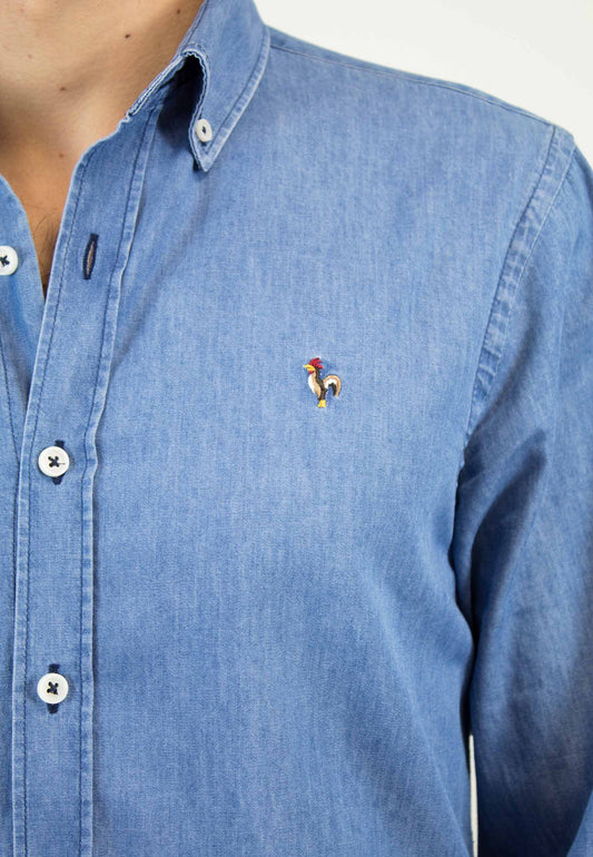 Camisa denim bleached