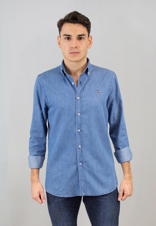 Tejido denim bleached 100% algodón