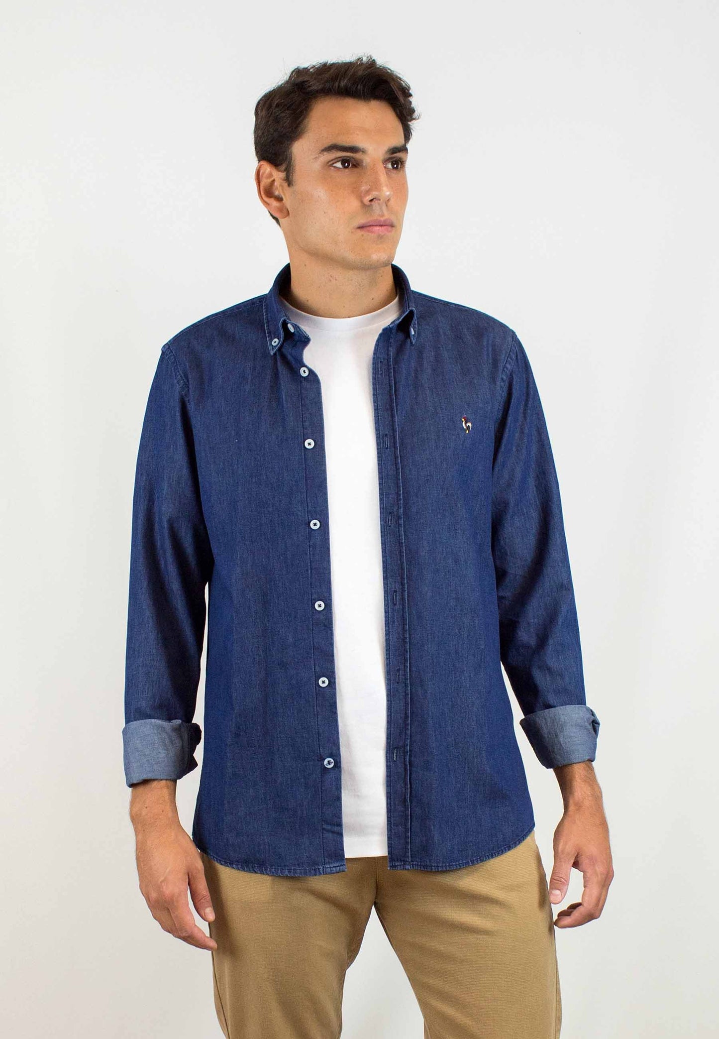 Camisa denim oscuro