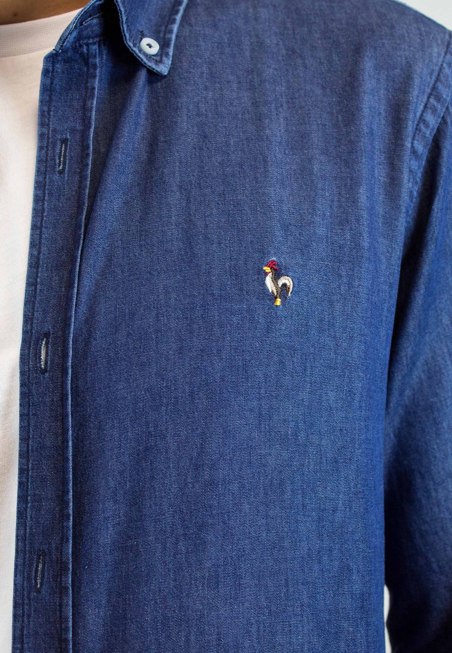Camisa denim oscuro