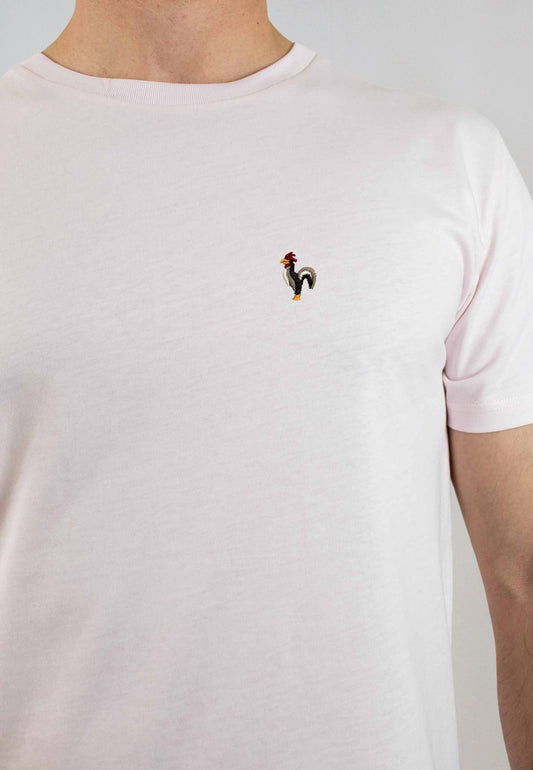 Pink short-sleeved T-shirt