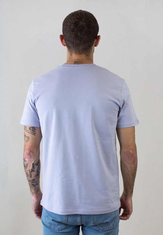 Navy short-sleeved T-shirt