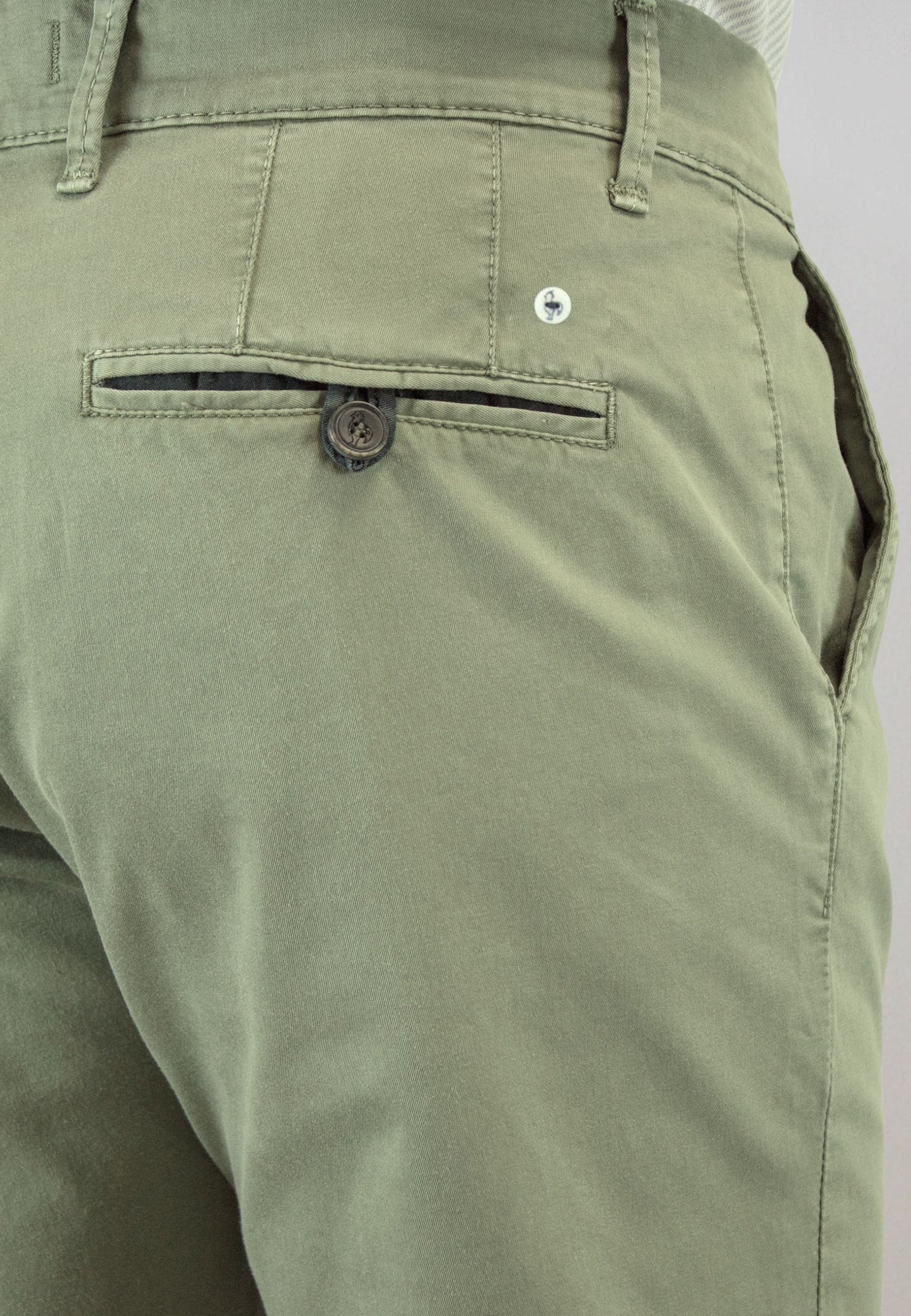 Men's black elasticated chino pants