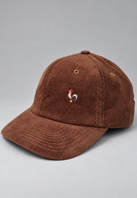 Gorra de pana marrón 100% algodón