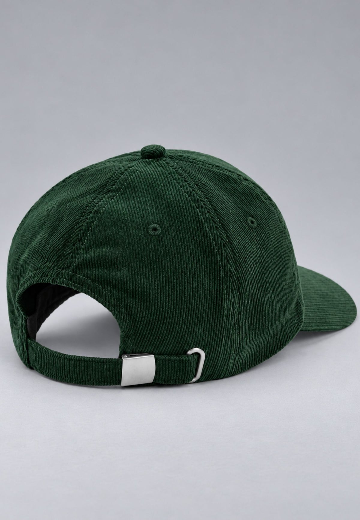 Gorra de pana verde 100% algodón