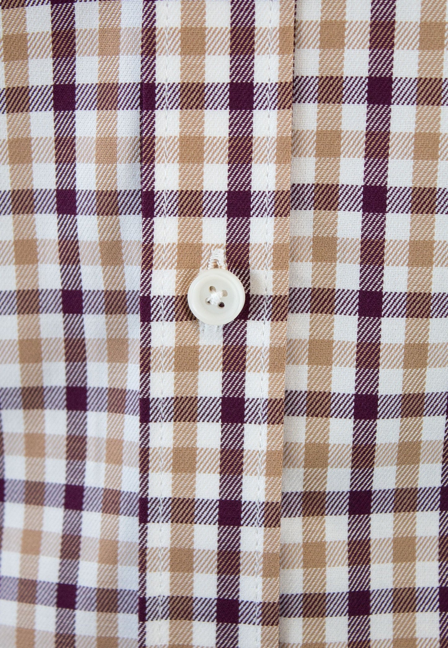Camisa de cuadro en tonos beige