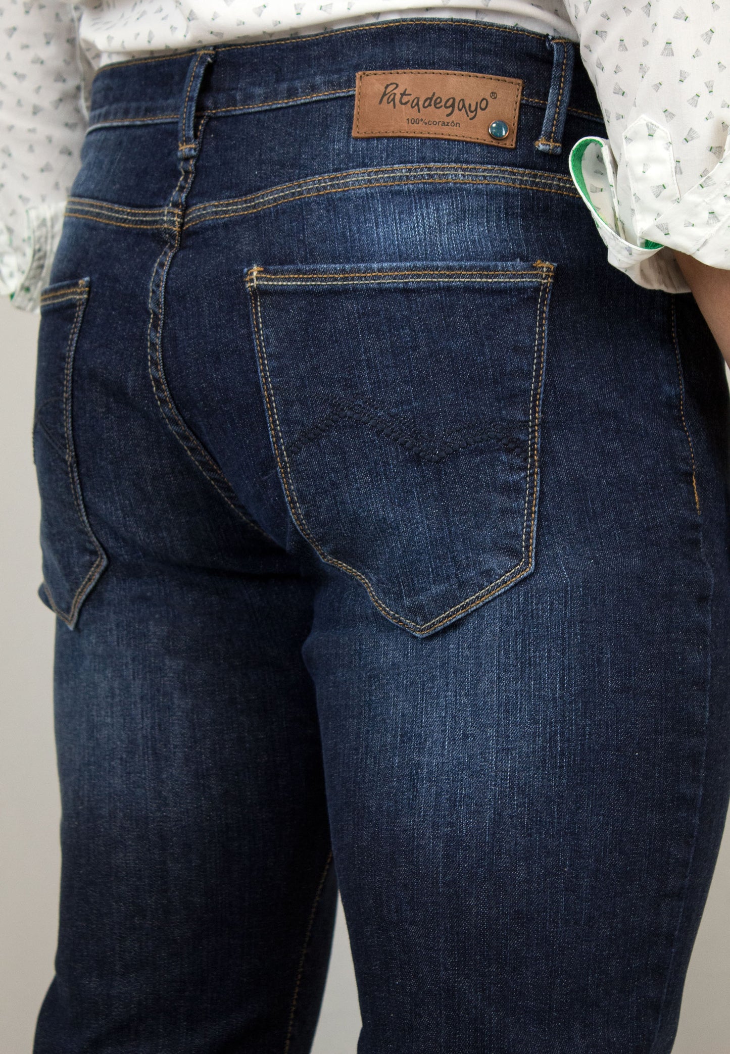 Pantalón vaquero medio para hombre