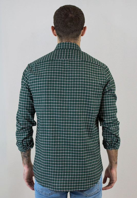 Camisa de cuadros verdes