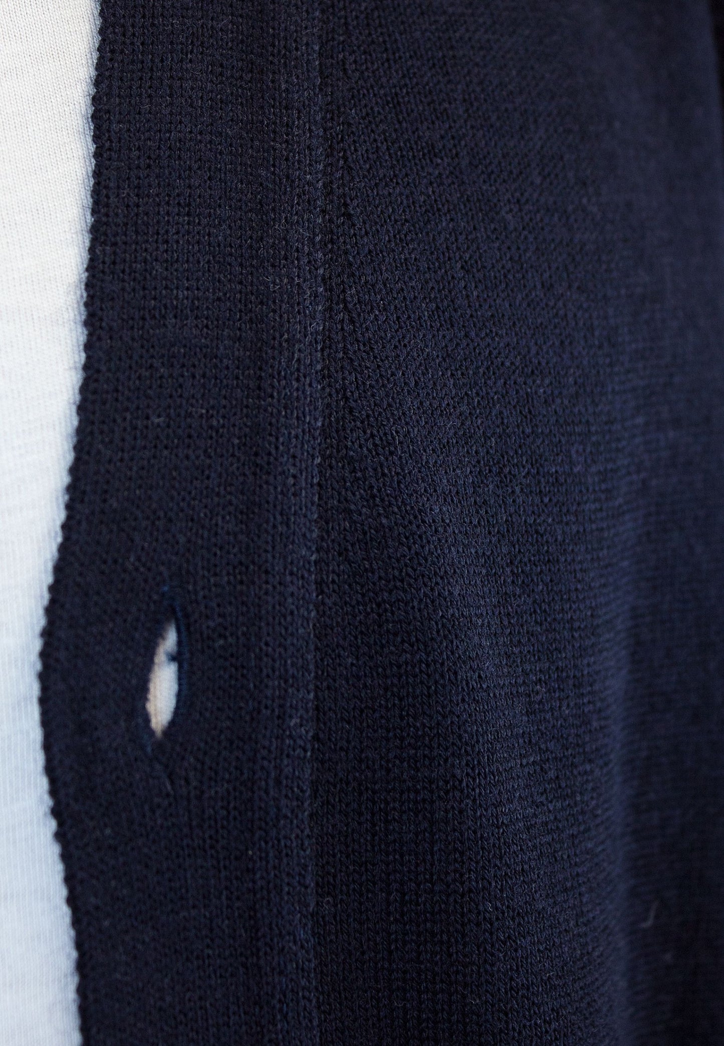 Rebeca azul marino con lana