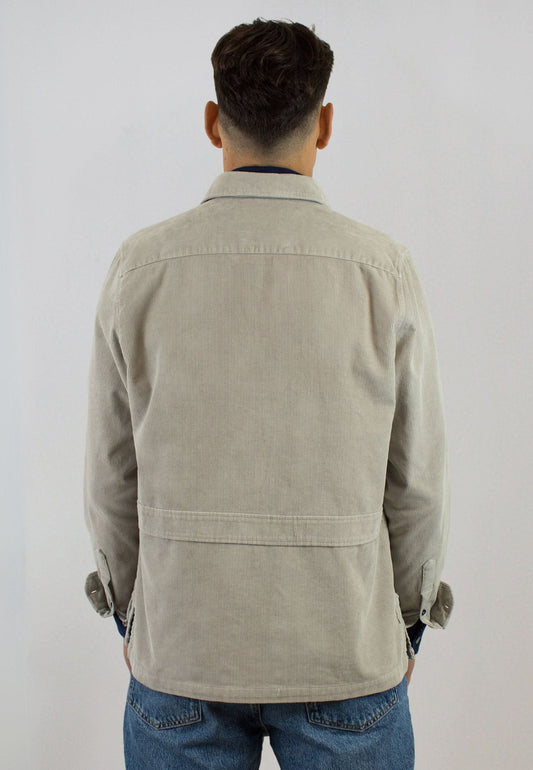 Sobrecamisa sahariana de pana beige